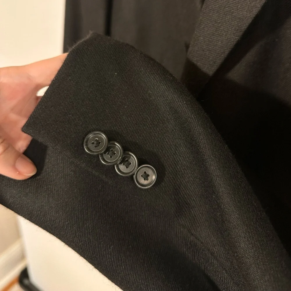 Nordstrom x Loro Piana Black Cashmere Blazer – 48R